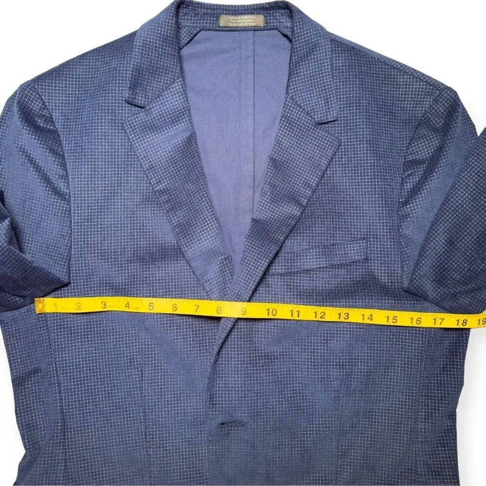 Vince Camuto Navy‎ Blue Men's Medium Cotton Sport Coat Blazer